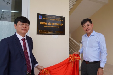 PVFCCo tài trợ 4 tỷ đồng xây khu nhà lớp học trường tiểu học Xuân Lập