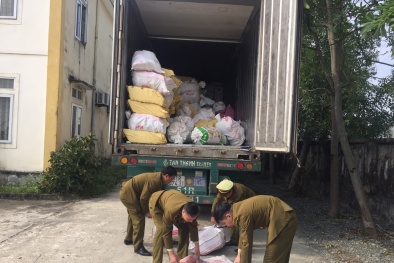 Thu giữ hơn 10 tấn nội tạng động vật bốc mùi hôi thối đang vận chuyển đi tiêu thụ