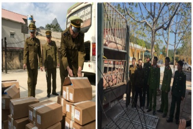 Kịp thời chặn đứng gần 3 tấn chân gà, thịt lợn không rõ nguồn gốc