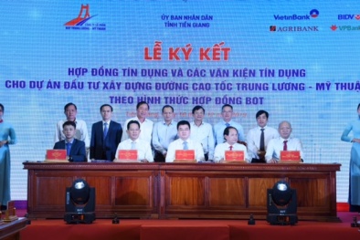 Ngành ngân hàng thu xếp gần 7.000 tỷ đồng vốn cho cao tốc Trung Lương - Mỹ Thuận