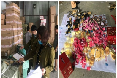 Chặn đứng hành vi ‘tuồn’ 30 tấn bánh kẹo 'rởm' vào thủ đô