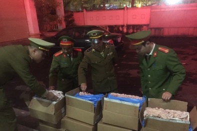 Nhập lậu lượng lớn chân gà không rõ nguồn gốc