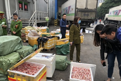 Bắt giữ hàng tấn nội tạng động vật bốc mùi hôi thối tại khuôn viên siêu thị Mega Market