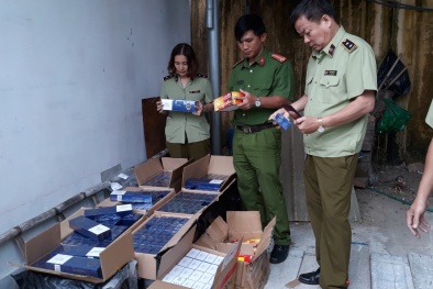 Nhập lậu lượng lớn thuốc lá hiệu 555 GOLD do nước ngoài sản xuất