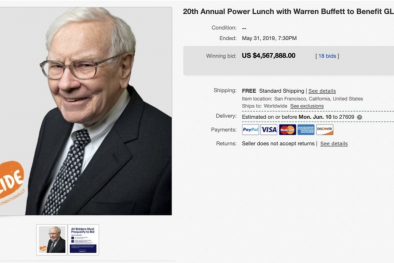 5 vụ mua bán đắt đỏ nhất trên eBay năm 2019: Bữa trưa giá 4,5 triệu USD