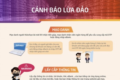 Ngân hàng cảnh báo đánh cắp thông tin tài khoản dịp Lễ, Tết