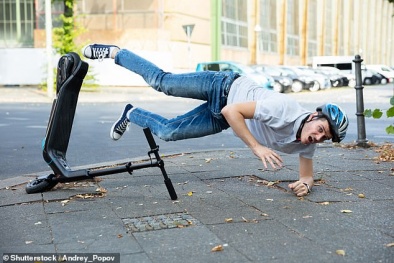 Sử dụng xe trượt điện tăng nguy cơ chấn thương