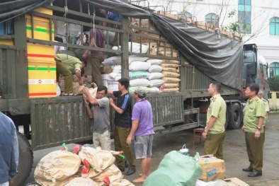 Phát hiện xe tải chở gần 3.000 sản phẩm hàng hoá không rõ nguồn gốc xuất xứ