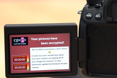 Cẩn trọng với mã độc tống tiền trên máy ảnh