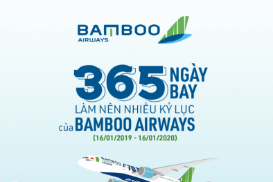 365 ngày bay làm nên nhiều kỷ lục của Bamboo Airways