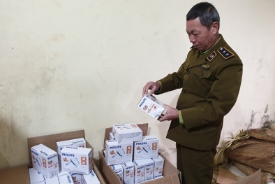 Thu giữ 144 máy đánh trứng giả mạo nhãn hiệu nổi tiếng