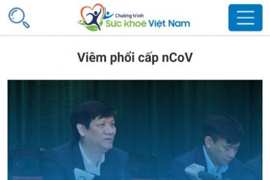 Xây dựng App Sức khỏe Việt Nam hỗ trợ phòng chống dịch nCoV