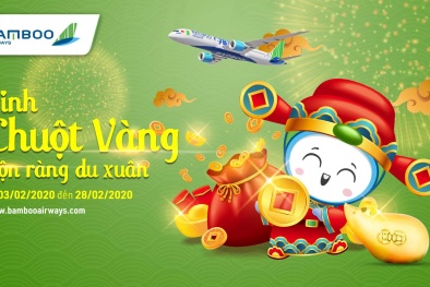 Du xuân cùng Bamboo Airways và cơ hội rinh chuột vàng đắc tài đắc lộc