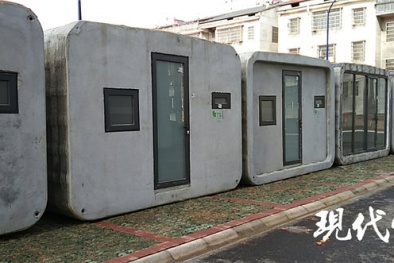 Dùng máy in 3D tạo ra hàng chục ngôi nhà phục vụ cách ly bệnh nhân nhiễm virus corona 