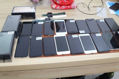 Thu giữ nhiều điện thoại iPhone không rõ nguồn gốc