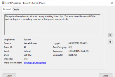 Cách sửa lỗi máy tính tắt đột ngột trên Windows 10