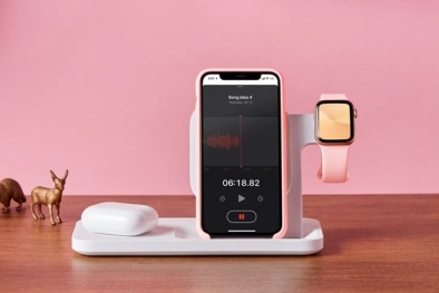 Đế sạc không dây có thể sạc đồng thời iPhone, Apple Watch và AirPods