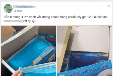 Giá khẩu trang y tế giảm giá mạnh khi dịch Covid -19 lan rộng