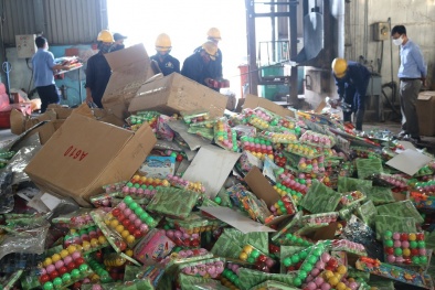Tiêu hủy lượng lớn hàng hóa giả mạo, nhập lậu không đảm bảo chất lượng