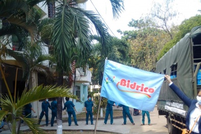 Bidrico tài trợ 1000 thùng nước tinh khiết góp sức đẩy lùi đại dịch Covid – 19