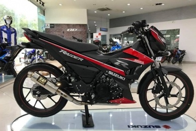 Suzuki Raider nhập Thái độ tem xe đua của biker Sài Gòn  Xe độ