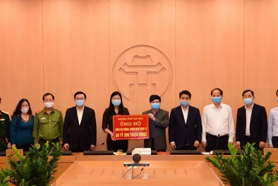 Hà Nội trao 56 tỷ 200 triệu đồng ủng hộ công tác phòng chống dịch Covid-19