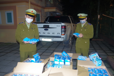 Tịch thu gần 20.000 chiếc khẩu trang y tế không rõ nguồn gốc