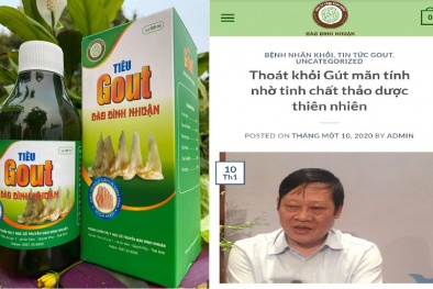 Tiêu gout Đào Đình Nhuận: Sử dụng trái phép hình ảnh Thứ trưởng Bộ Y tế để quảng cáo?