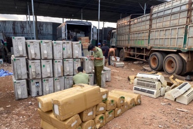 Phát hiện ổ nhóm chuyên trung chuyển mặt hàng điện lạnh nhập lậu từ biên giới Tây Nam