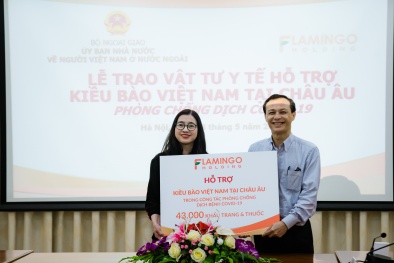 Tập đoàn Flamingo tặng kiều bào tại châu Âu 43 nghìn khẩu trang và dược phẩm