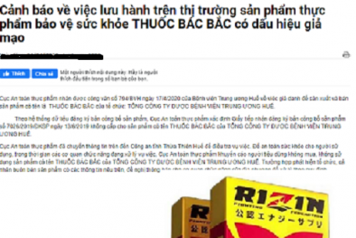 Mua sản phẩm bảo vệ sức khỏe Rizin do Công ty TNHH Khang Lạc Mỹ phân phối nên thận trọng