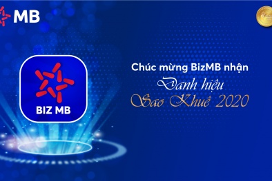 Ứng dụng triệt để thành tựu CMCN 4.0, BizMB của MBBank xuất sắc nhận danh hiệu Sao Khuê 2020