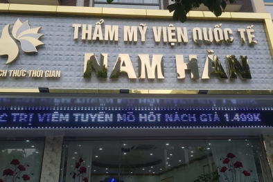 Hà Nội: Thẩm mỹ viện Quốc tế Nam Hàn ngang nhiên quảng cáo, sử dụng dịch vụ làm đẹp trái phép