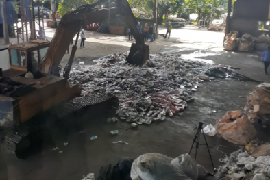 Hà Nội tiêu hủy nhiều hàng hóa không rõ nguồn gốc xuất xứ