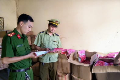 Xe tải chở 1.600 gói ngũ cốc hoa quả nhập lậu bị bắt giữ