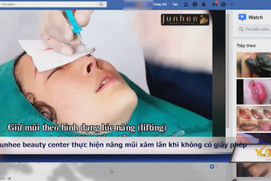 Junhee beauty center thực hiện nâng mũi xâm lấn khi không được cấp phép