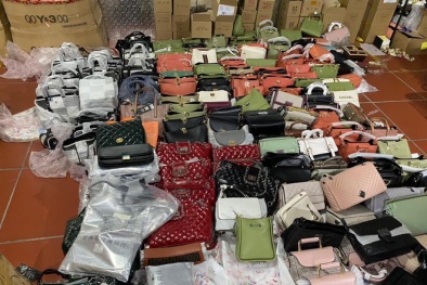 Triệt phá kho hàng lậu với nhiều sản phẩm giả mạo các nhãn hiệu nổi tiếng