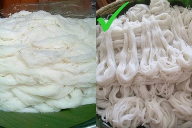 Cảnh giác với bún, mì chứa hàn the 