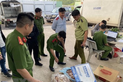 Phát hiện gần 1 tấn thịt gà hết hạn sử dụng tại kho đông lạnh Công ty TNHH thực phẩm Khánh Huy