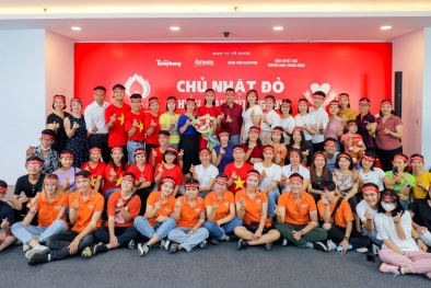 Lần đầu tiên tham gia Chương trình Chủ nhật Đỏ- Amway đóng góp gần 300 đơn vị máu