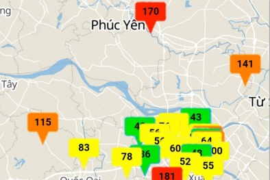 Chất lượng không khí nhiều nơi ở mức xấu, người dân cần đeo khẩu trang khi ra đường