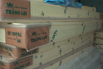 Phát hiện 5 điểm sản xuất nệm giả nhãn hiệu nổi tiếng