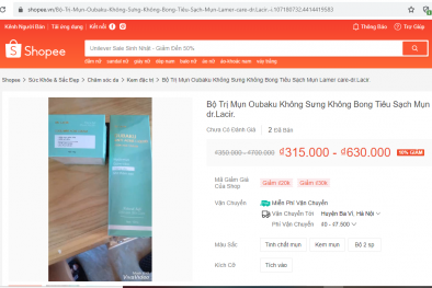 Tinh chất trị mụn Oubaku quảng cáo như thuốc chữa bệnh, Công ty Dopharma nói ‘không chịu trách nhiệm’