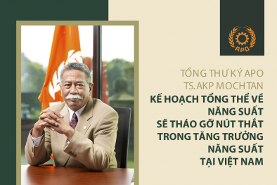 Tổng thư ký APO: Kế hoạch tổng thể về năng suất sẽ tháo gỡ nút thắt trong tăng trưởng tại Việt Nam