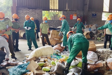Tiêu hủy lượng lớn hàng giả mạo nhãn hiệu, hàng kém chất lượng