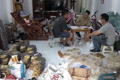 Thu giữ hàng chục tấn linh kiện xe gắn máy giả thương hiệu nổi tiếng