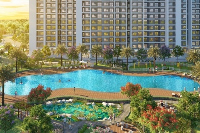 Sống như 'nghỉ dưỡng' với bể bơi phong cách resort tại Imperia Smart City