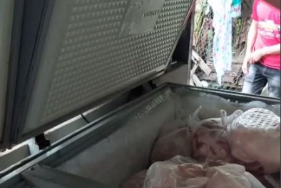 Hàng trăm kg thịt, mỡ lợn hôi thối, không rõ nguồn gốc được thu giữ
