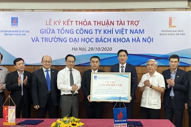 PV GAS tài trợ 5,33 tỷ đồng cho Trường Đại học Bách khoa Hà Nội 