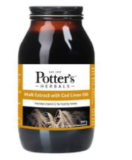 Thu hồi sản phẩm Potter's Herbals Malt Extract with Cod Liver Oil bị nhiễm nấm mốc